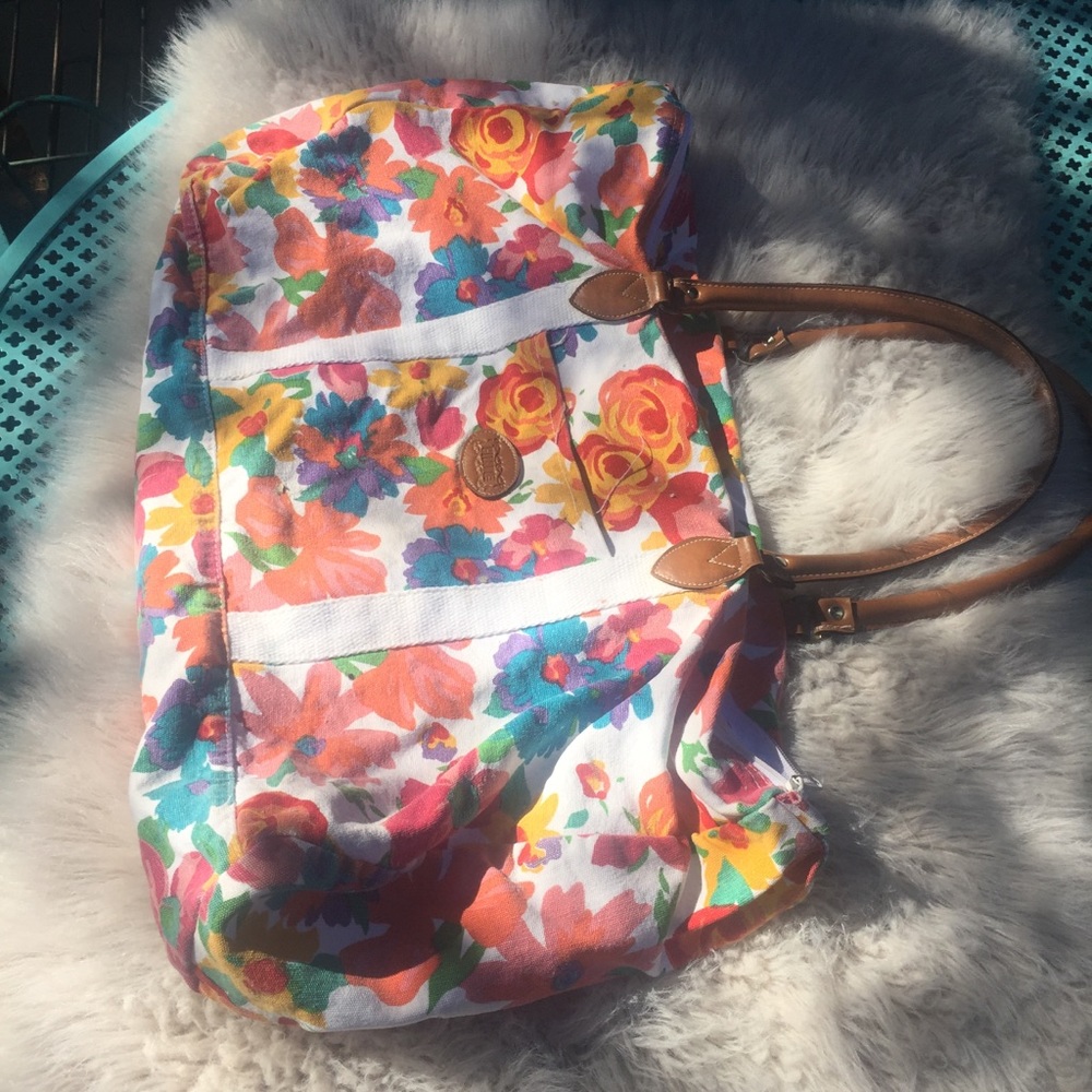 Vintage GITANO Floral overnight bag - Picture 2 of 5